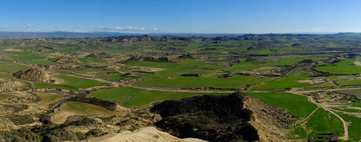 Cornialto panorama sobre la bardena