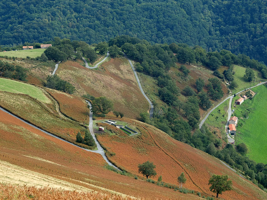 Curvas empinadas del Col de Urrizpilota
